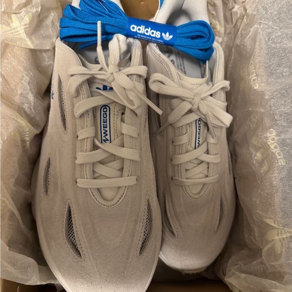 adidas Other - Adidas Men's White and Blue Ozeeego Celox Sneakers Size 11